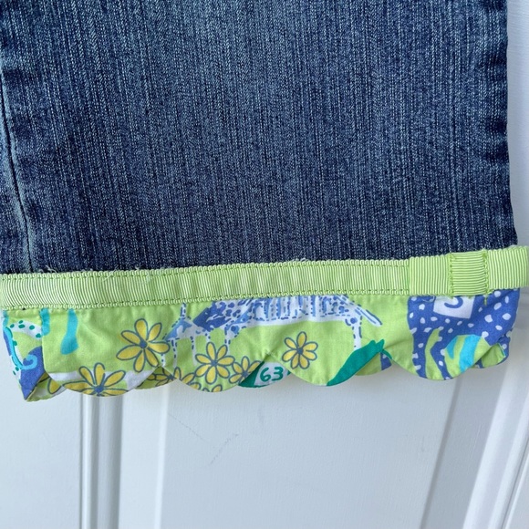 •Lilly Pulitzer• Girl’s "Derby" Scallop Hem Jeans - Size 10 - Picture 3 of 8
